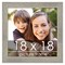 18x18 Wide Barnwood Picture Frame with UV-Resistant Acrylic & Acid Free Backing, Available in 6 Paint Finishes - Grey, Brown, White, and Black